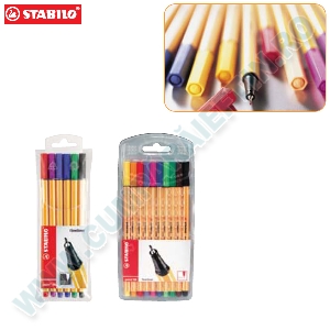 Liner Stabilo Point 88  0.4 mm  10 culori/set