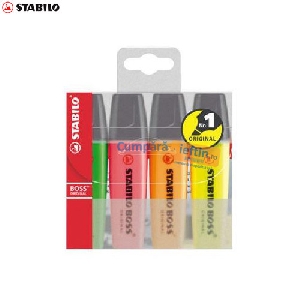 Textmarker Stabilo Boss  4 culori/set