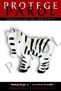 Buton plastic zebra, S.H108-44 A42