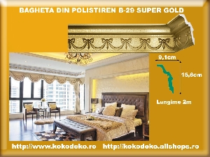 Baghete din polistiren B 29 SUPER GOLD