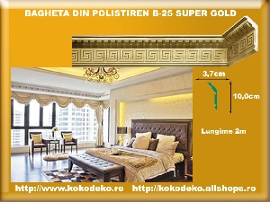 Baghete din polistiren B 25 SUPER GOLD