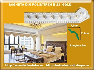 Baghete  din polistiren B 23 GOLD 