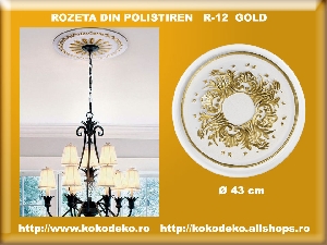 Rozetele din polistiren R-12 GOLD