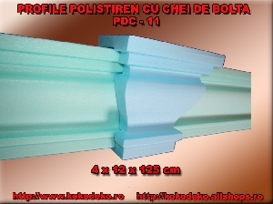 Profile polistiren cu cheie de bolta PDC-11