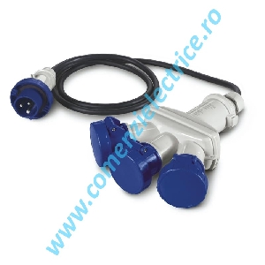 Adaptor cu cablu de la Scame 2P+E la 3x2P+E Scame IP44