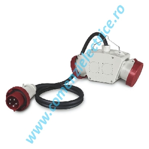 Adaptor cu cablu de la Scame 3P+E la 2x3P+N+E IP66