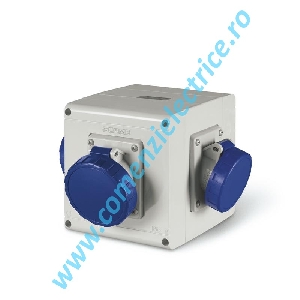 Adaptor cu protectie 2x2P+E si 2x2P+E, IP66