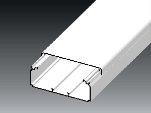 Canal cablu PVC+capac,100x40,alb Kopos