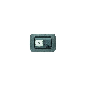 Placa ornament 3 module Grafit Bticino Living L4803GF