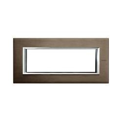 Placa ornament 6 module Brushed Bronze Bticino Axolute