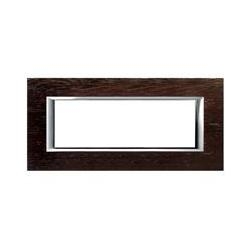 Placa ornament 6 module lemn Wenge Bticino Axolute