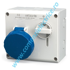 Priza Scame 16A 2P+E 200-250V IP66/67 (505.1683)