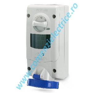 Priza cu siguranta albastra 16A 2P+E 200-250V IP66/67 (563.1683)