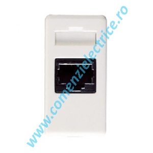 Priza de date RJ45 UTP Gewiss System, 1 modul, alb