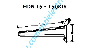 Suport perete 150kg 500 mm