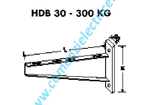 Suport perete 300kg-100mm 10HDB30-10/DG