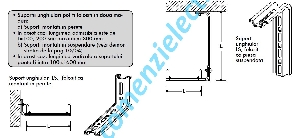 Suport unghiular de sprijin L- 600mm