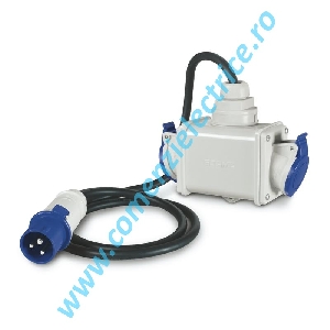 Adaptor cu cablu de la 2P+E LA 2x2P+E IP44 Scame