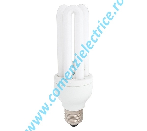 Bec economic fluorescent 3U/15W 2700K E27