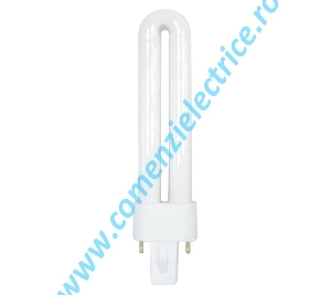 Bec economic fluorescent cu pini PLS 9W 4000K G23