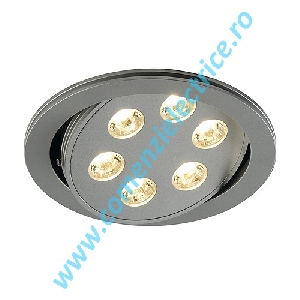 LED TRITON LED 6x3W argintiu LED cald-alb