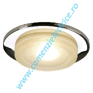 Plafoniera BAGUS IP65 downlight MR16 crom cu sticla