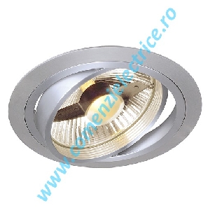 Plafoniera NEW TRIA ES111 downlight rotund aluminiu satinat