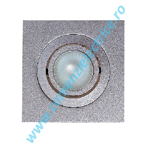 Plafoniera ROW 1 MR16 downlight gri argintiu