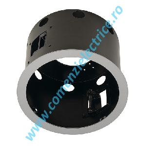 AIXLIGHT PRO FLAT rotund cadru 1 montare argintiu