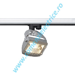 Lampa cap SKELETTO cu 3-phase adaptor gri argintiu