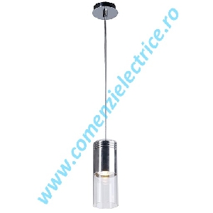 Lampa pendul BARRO sticla crom