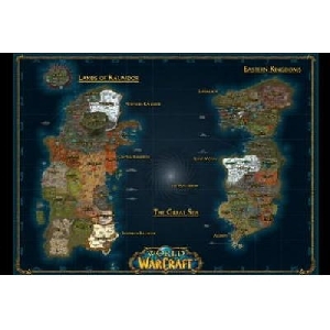 World of Warcraft - map (45 x 30 cm)