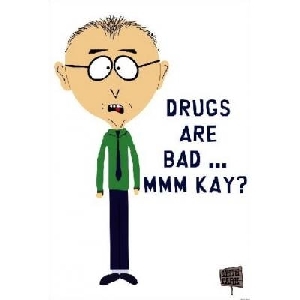 Drugs are bad (30 x 45 cm)