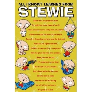 Stewie s wisdom (30 x 45 cm)