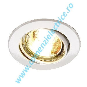 Plafoniera GU/GZ 10 TURNO downlight alb