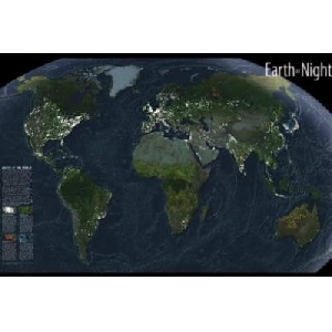 Earth at Night (61 x 41 cm)