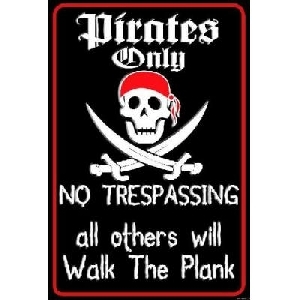 Pirates Only (41 x 61 cm)