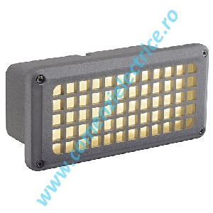 Aplica BRICK MESH LED gri argintiu alb cald LED