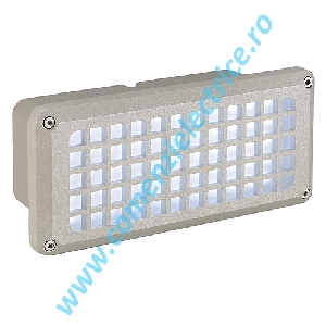 Aplica BRICK MESH LED gri argintiu alb LED