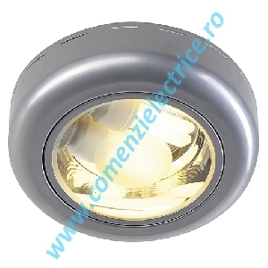 BANGIS aparent mounted downlight 2xE27 gri argintiu