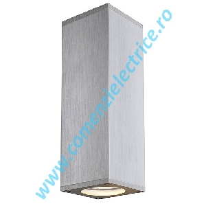 Lampa de perete THEO UP-DOWN OUT aluminiu satinat