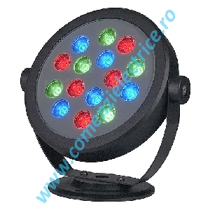 Spot KETO rotund LED RGB 15x1W negru