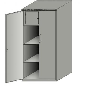 Fiset metalic cu 2 casete interioare