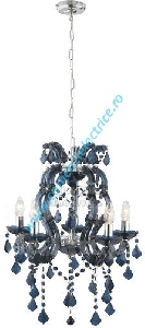 Candelabru Marie Therese bleumarin 5x60W E14