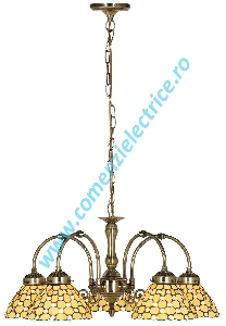 Lustra Raindrop cupru antic 5x11W E27 3145-5CL