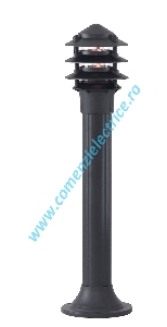 Pitic de gradina Bollard&Post Lamps 1076-730 negru E27 1x60W