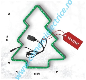 Brad cu programator din tub luminos verde 30-621325