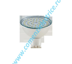 Bec LED48SMD 3.5W G5.3 12V alb cald 48 leduri