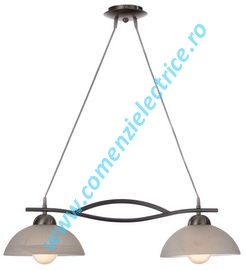 Pendul Provence Eco alb 2x60W E27