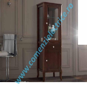 Mobilier baie lemn culoare nuc 160.5X46.5 cm gama Retro